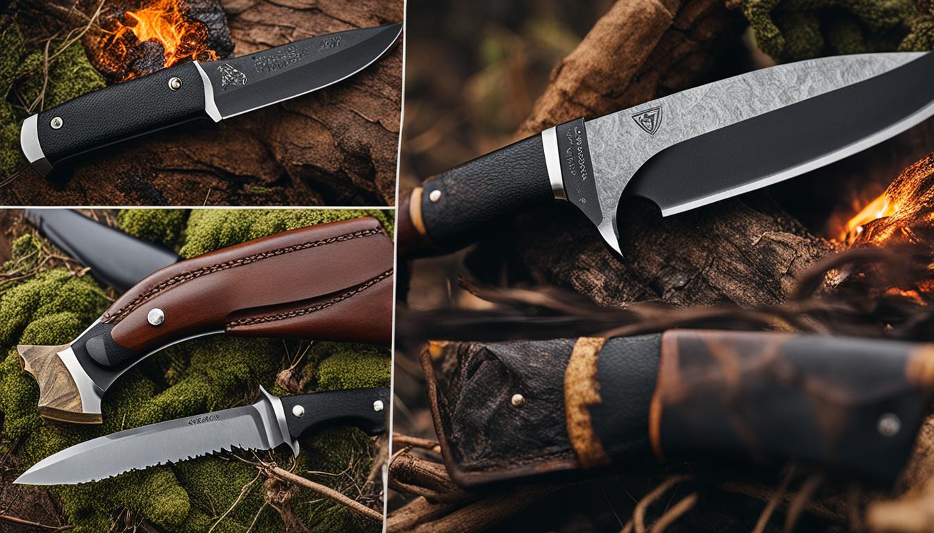 Carbon steel hunting knives