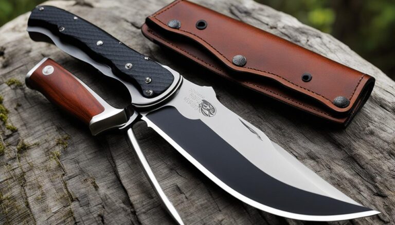 Compact folding hunting knife