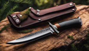 Durable lightweight hunting knife