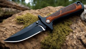 Ergonomic handle hunting knives