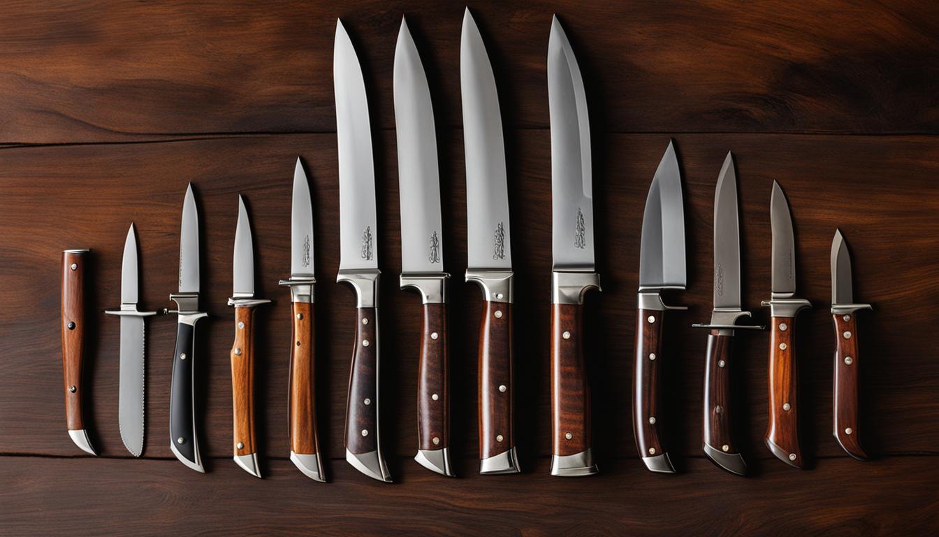 Fixed blade hunting knives