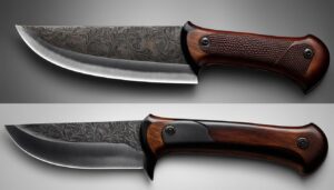 Gut hook hunting knives