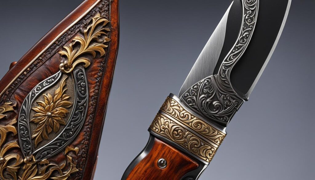 Hunting Knife Tang and Sheath