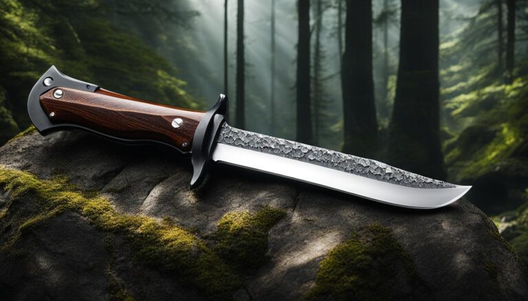 Hunting knife for bushcraft