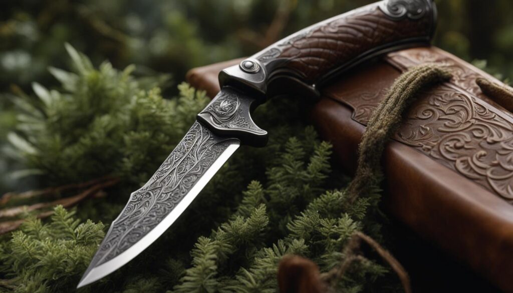 Hunting knife for skinning