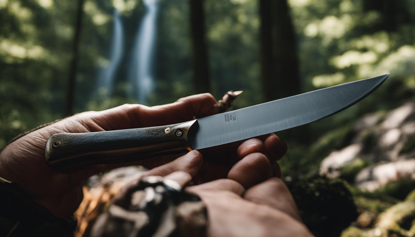 Hunting knife sharpening service