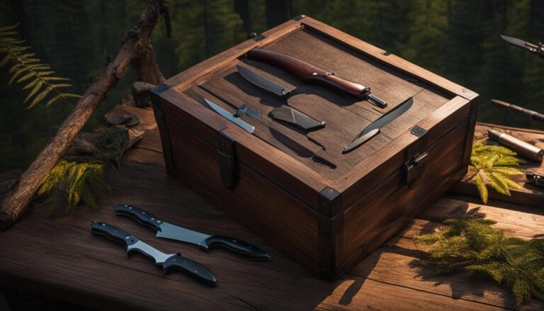 Hunting knife storage guidelines