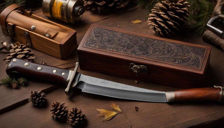 Hunting knife storage maintenance