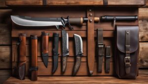 Hunting knife storage options