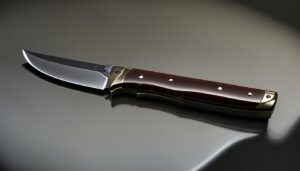 Hunting knife with finger choil