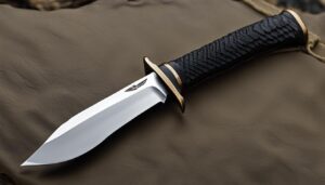 Hunting knife with fire starter