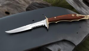 Hunting knives with bone saw