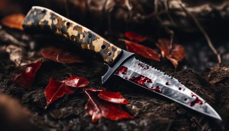 Hunting knives with camouflage handle