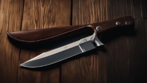 Magnetic hunting knife storage