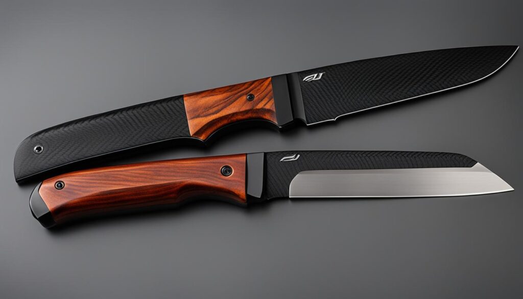 Modern knife handle design