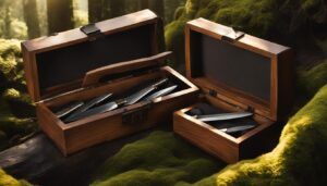 Outdoor hunting knife storage