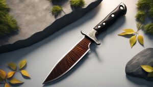 Partial tang hunting knives