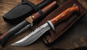 Skinning hunting knife