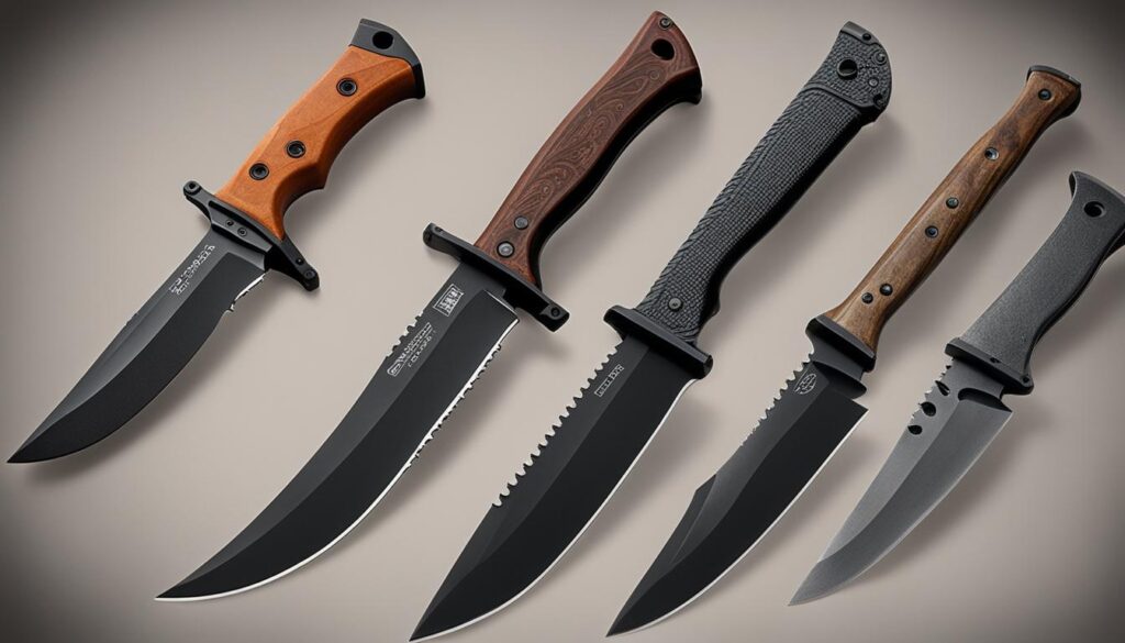 Survival knife types