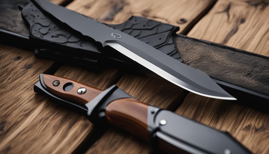 Tactical hunting knife storage