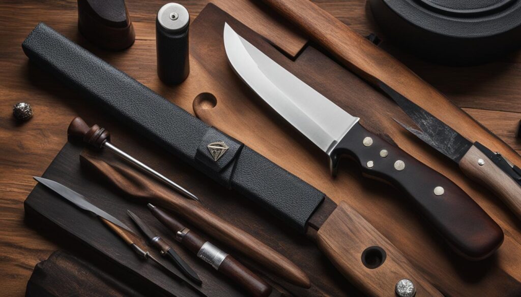 Various Sharpening Tools for Hunting Knives