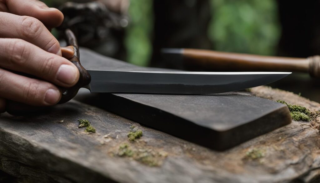 hunting knife sharpening