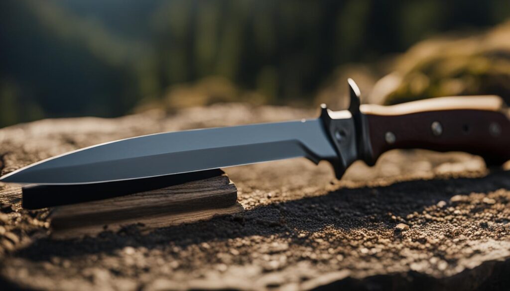 hunting knives with serrations sharpening