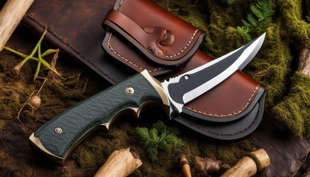 storing hunting knife